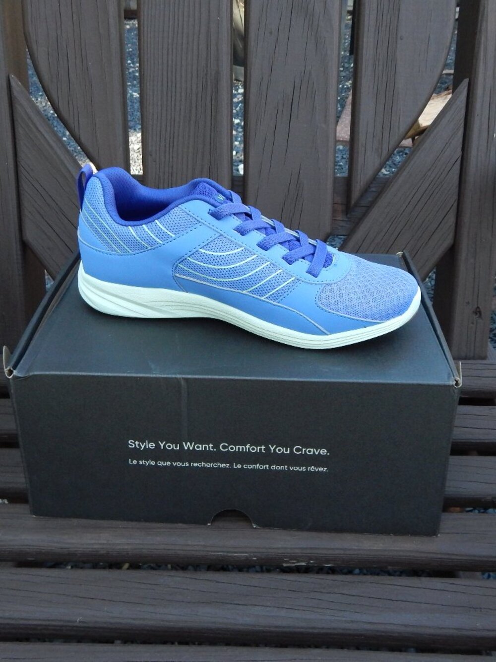 Vionic Women’s Blue Mesh Lace‑Up Athletic Sneakers Size 8 NEW